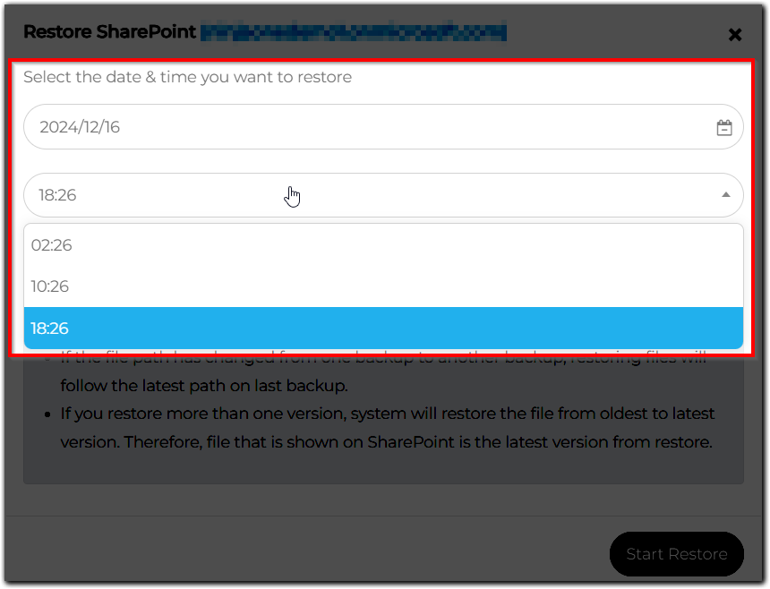 saas_org email_sharepoint_restore_date and time.png